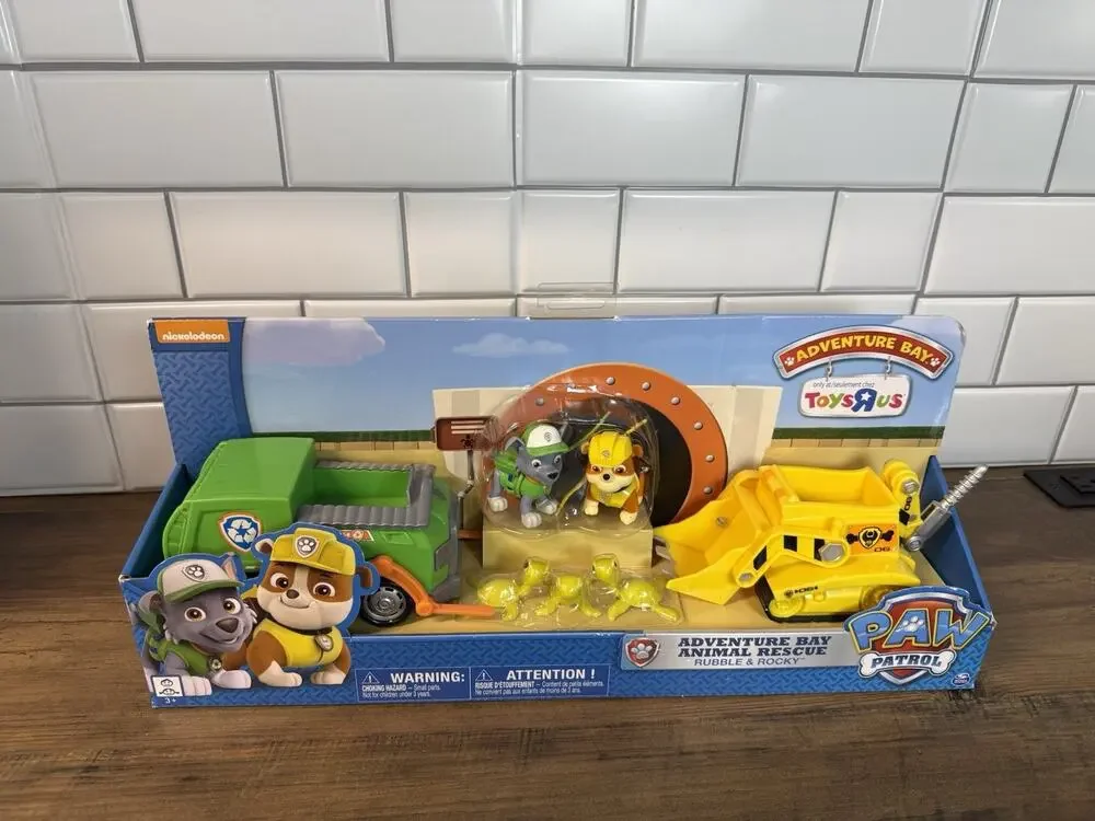 Paw Patrol Adventure Bay Animal Rescue Rubble Rocky Vehicle 2016 Kids Toy 3+